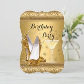 Invitation Chaussures à talons hauts Cocktail Fête d'annivers (Debout devant)