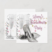 Invitation Chaussures à talons hauts de fête de bachelorette (Devant / Derrière)