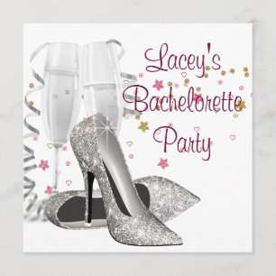 Invitation Chaussures à talons hauts de fête de bachelorette