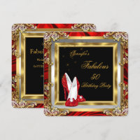 Chaussures à talons hauts dorées rouges Fabulueuse