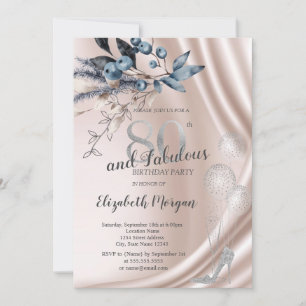 Invitation Chaussures à talons hauts Fleurs d'hiver,Ballons 8