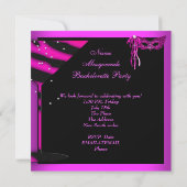 Invitation Chaussures à talons hauts Masquerade Rose Bachelor (Dos)