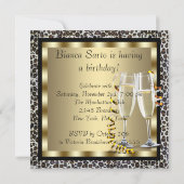 Invitation Chaussures à talons hauts pour cocktails Anniversa (Dos)