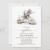 Invitation Chaussures à talons hauts rayées beige pour fête d (Devant)