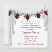 Invitation Chaussures à talons hauts Rose Rouge Quinceanera (Dos)