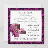 Invitation Chaussures à talons hauts roses pour femme Léopard (Dos)