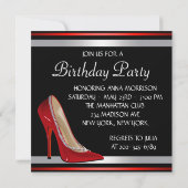 Invitation Chaussures à talons hauts rouges Chaussure rouge n (Dos)