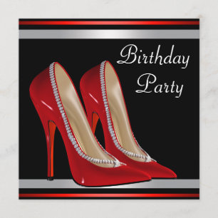 Invitation Chaussures à talons hauts rouges Chaussure rouge n