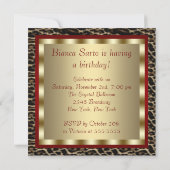 Invitation Chaussures à talons hauts rouges léopard Sweet Six (Dos)
