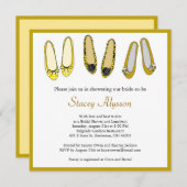 Invitation Chaussures à talons plats de ballet élégantes Invi (Devant / Derrière)