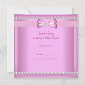 Invitation Chaussures bébé fille rose bébé mignon Chaussons P (Dos)