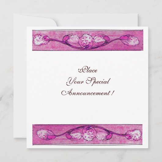 Invitation CHAUSSURES BLANCHES À LA FENÊTRE, monogramme (Dos)