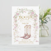 Invitation Chaussures & Brunch Arche de Fleurs de Mariage (Debout devant)
