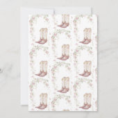 Invitation Chaussures & Brunch Arche de Fleurs de Mariage (Dos)