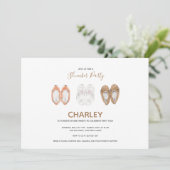 Invitation Chaussures d'animaux douillettes Stwood Anniversai (Debout devant)