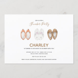 Invitation Chaussures d'animaux douillettes Stwood Anniversai