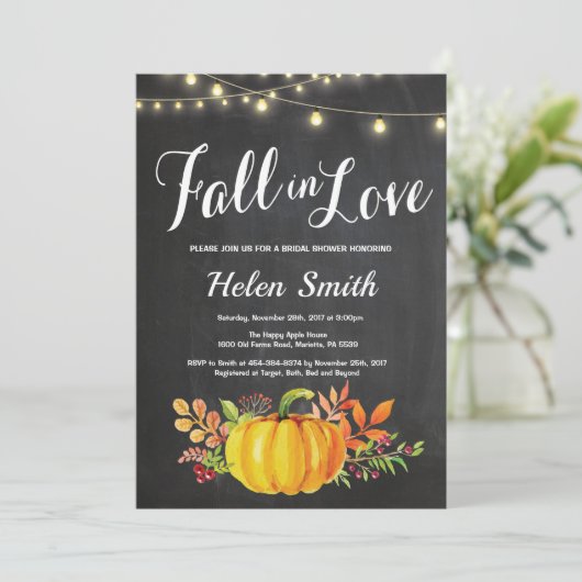 Invitation Chaussures d'automne de la nuptiale (Debout devant)