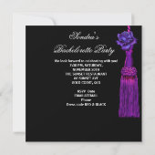 Invitation Chaussures de Bachelorette de Bachelorette violet (Dos)