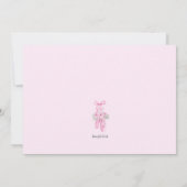 Invitation Chaussures de ballet (Dos)