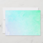 Invitation Chaussures de ballet et tutu à l'aquarelle rose RS (Dos)