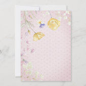 Invitation Chaussures de ballet Fleurs de naissance (Dos)