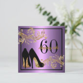 Invitation Chaussures de danse - Fabuleux 60e anniversaire In (Debout devant)