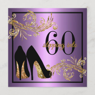 Invitation Chaussures de danse - Fabuleux 60e anniversaire In