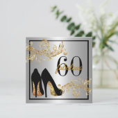 Invitation Chaussures de danse - Fabuleux 60e anniversaire In (Debout devant)