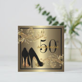Invitation Chaussures de danse - Fabulous 50th Surprise (Debout devant)