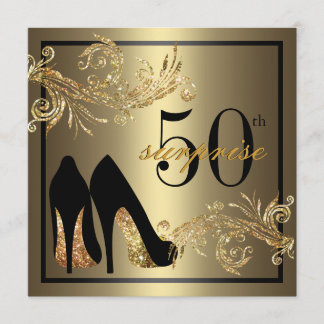 Invitation Chaussures de danse - Fabulous 50th Surprise