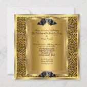 Invitation Chaussures de fête d'anniversaire fabuleuses 40 an (Dos)