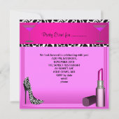 Invitation Chaussures de fête Escarpins Rouge à lèvres rose (Dos)