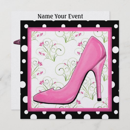 Invitation Chaussures de fête - SRF (Devant / Derrière)