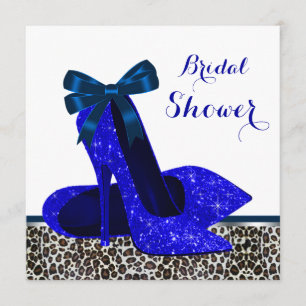 Invitation Chaussures de mariage à talons hauts bleu royal