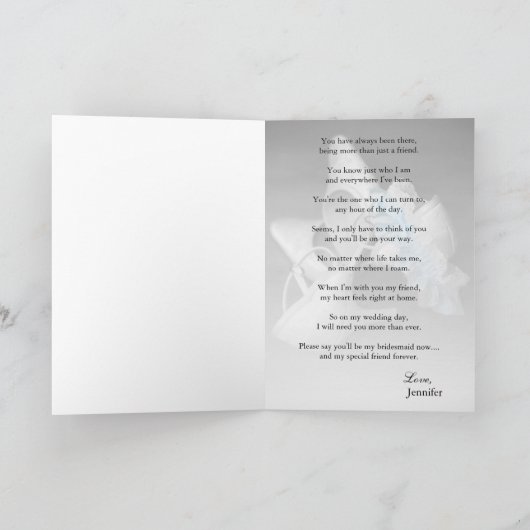 Invitation Chaussures De Mariage Élégantes "Serez-Vous Ma Fem (Intérieur)