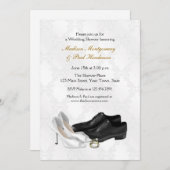 Invitation Chaussures de mariage, Fête de la mariée de (Devant / Derrière)