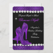 Invitation Chaussures de Parties scintillant de nuit Leopard  (Devant)