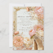 Invitation Chaussures de Prairie Mariage Peach (Devant)