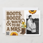 Invitation Chaussures de randonnée Booze & Bout to be Mrs. Ph (Dos)