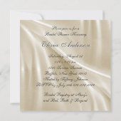 Invitation Chaussures en ivoire satiné Fête des mariées blanc (Dos)