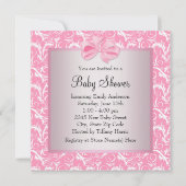 Invitation Chaussures en noir rose noir rose bébé fille douch (Dos)