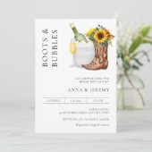 Invitation Chaussures et Bulles: Mariage Mixte Moderne Minima (Debout devant)