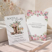 Invitation Chaussures et Pétillant Réception de Mariage Rusti
