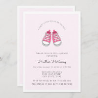 Chaussures pour bébé rose doux, Baby shower