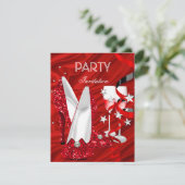 Invitation Chaussures Rouges pour Fête d'Anniversaire (Debout devant)
