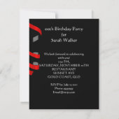 Invitation Chaussures Rouges pour Fête d'Anniversaire (Dos)