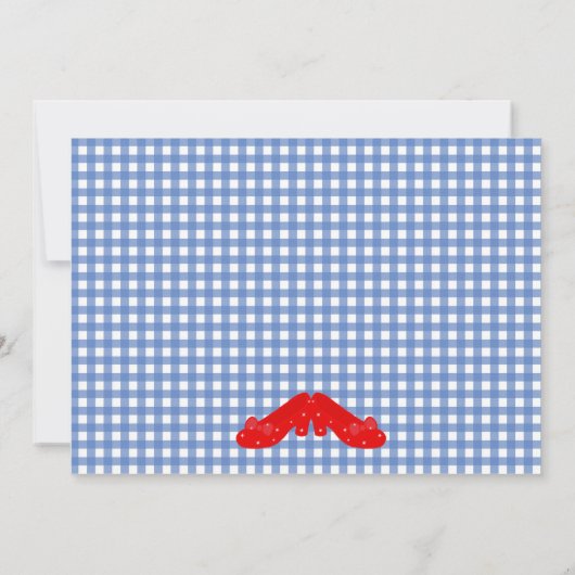 Invitation Chaussures Rubis à carreaux du Magicien (Dos)