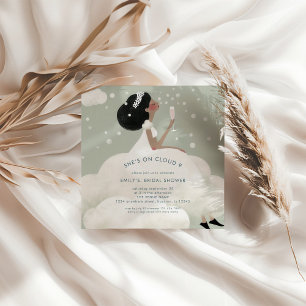 Invitation Chaussures sur Cloud 9 Carré Fête des mariées Turq