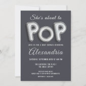 Invitation Chaussures sur la Pop (argent) Baby shower Unisex (Devant)