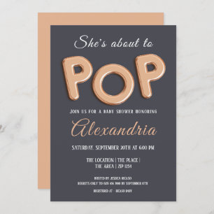 Invitation Chaussures Sur Le Point De Pop Baby shower Unisex